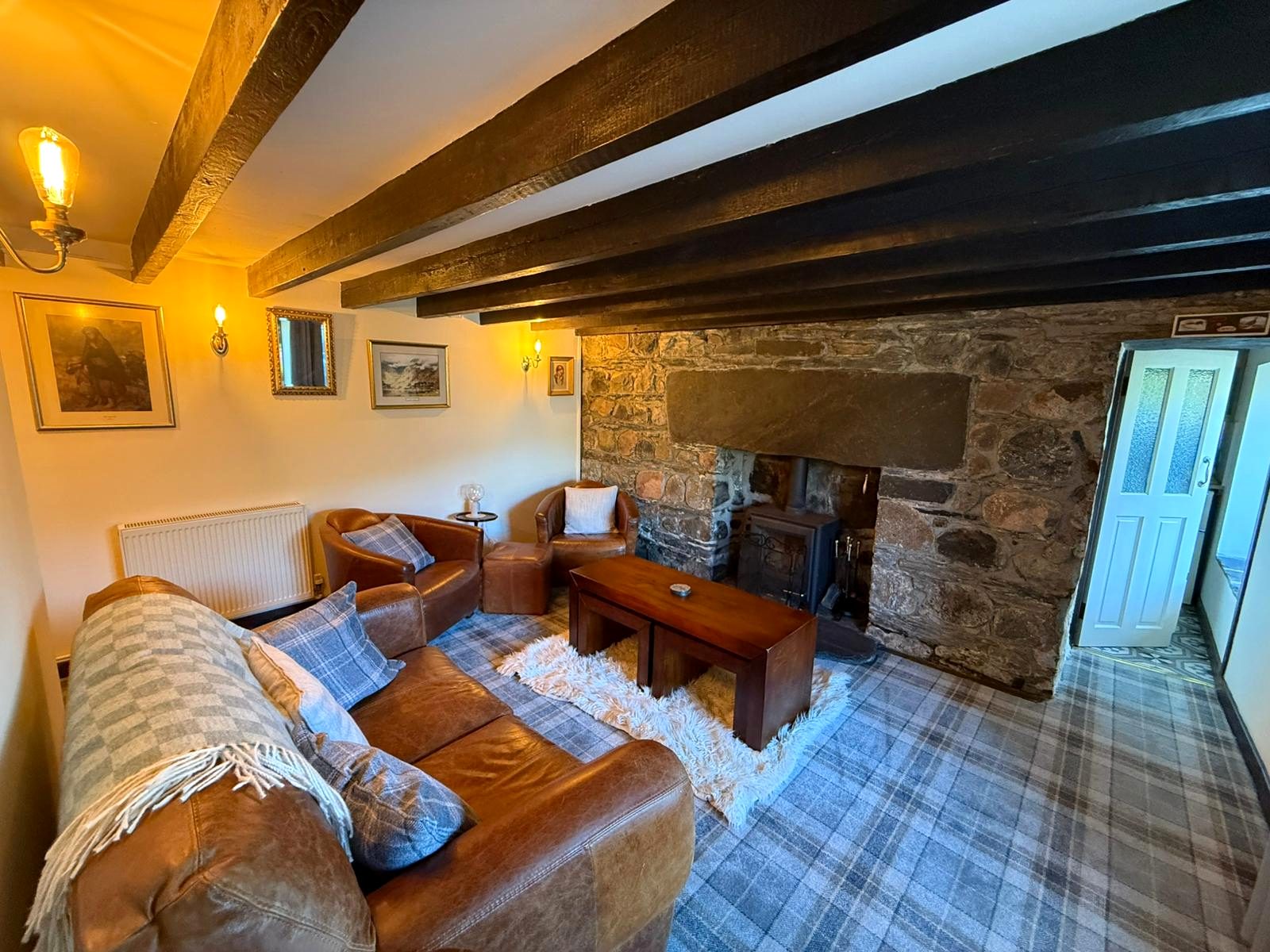 Ghillie Dhu — living room wood stove